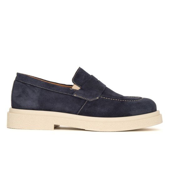 Ανδρικό Δερμάτινο Loafer ART875 Σκούρο Μπλε | Premium Ιταλική Φινέτσα & Ελληνικό Design