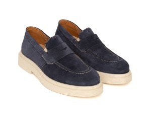 Ανδρικό Δερμάτινο Loafer ART875 Σκούρο Μπλε | Premium Ιταλική Φινέτσα & Ελληνικό Design