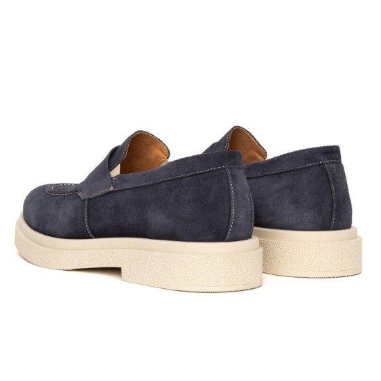Ανδρικό Δερμάτινο Loafer ART875 Σκούρο Μπλε | Premium Ιταλική Φινέτσα & Ελληνικό Design