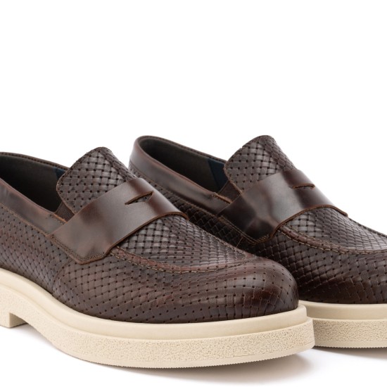 Ανδρικό Loafer Καφέ ART879