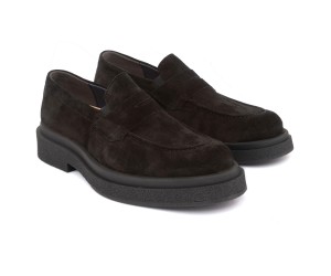 ART883 – Ανδρικό Suede Penny Loafer | Μαύρο