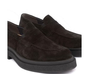 ART883 – Ανδρικό Suede Penny Loafer | Μαύρο
