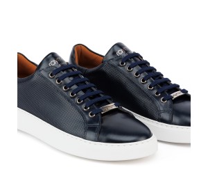 ART910 – Ανδρικό Δερμάτινο Sneaker | Μπλε