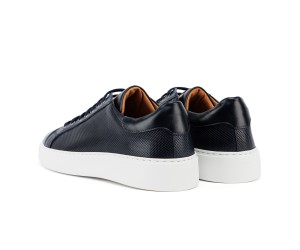 ART910 – Ανδρικό Δερμάτινο Sneaker | Μπλε