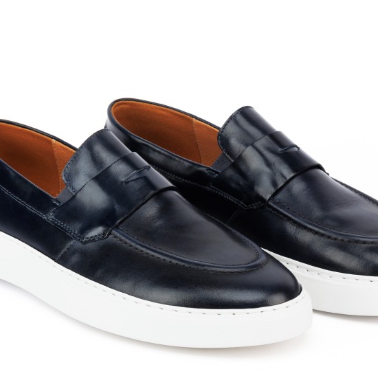 ART912 – Ανδρικό Penny Loafer Wide Fit | Μπλε