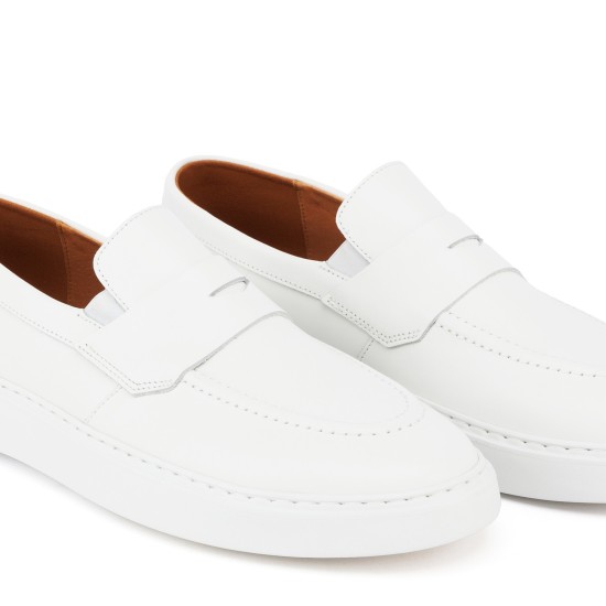 ART912 – Ανδρικό Penny Loafer Wide Fit | Λευκό