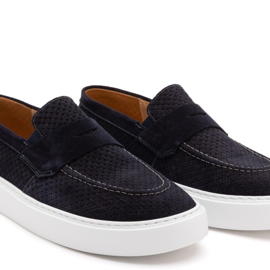 ART917 – Ανδρικό Premium Suede Loafer | Μπλε