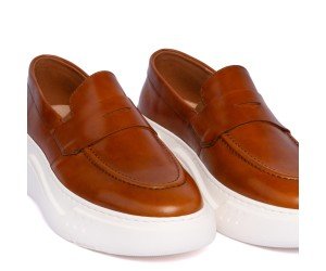 Δερμάτινο Ανδρικό Penny Loafer ART 923 Ταμπά