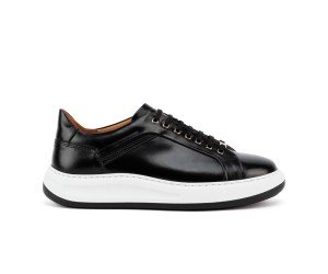 Ανδρικά Δερμάτινα Sneakers ART940 Μαύρο | Vintage Άνεση