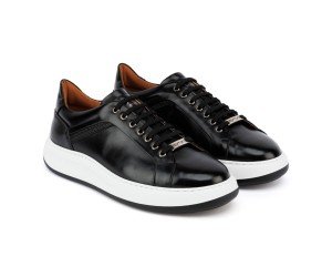 Ανδρικά Δερμάτινα Sneakers ART940 Μαύρο | Vintage Άνεση
