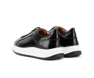 Ανδρικά Δερμάτινα Sneakers ART940 Μαύρο | Vintage Άνεση