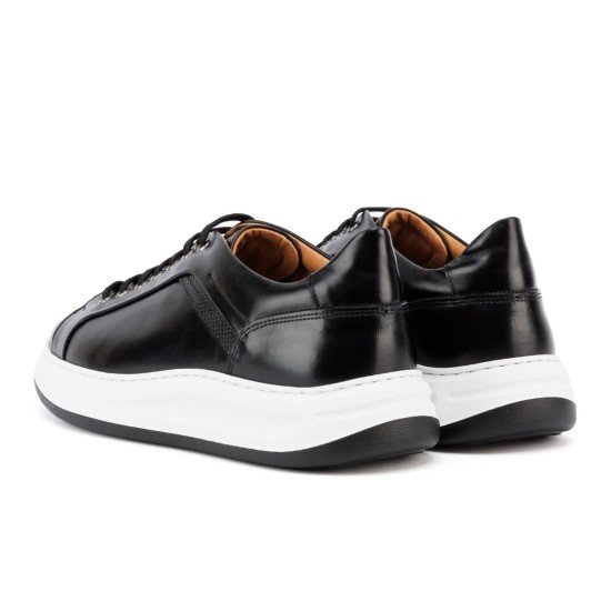 Ανδρικά Δερμάτινα Sneakers ART940 Μαύρο | Vintage Άνεση