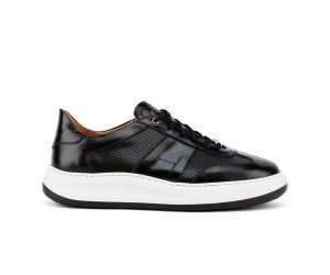 ART941 – Ανδρικό Δερμάτινο Sneaker | Μαύρο