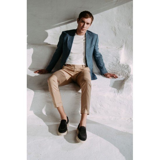 Ανδρικό Δερμάτινο Loafer ART875 Σκούρο Μπλε | Premium Ιταλική Φινέτσα & Ελληνικό Design