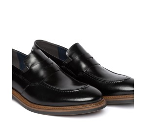 ART832 – Ανδρικό Δερμάτινο Loafer | Μαύρο