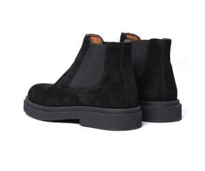 Men’s Chelsea Boot Suede Black ART881