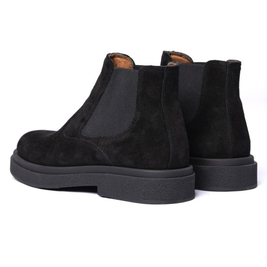 Men’s Chelsea Boot Suede Black ART881