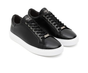 ART910 – Ανδρικό Δερμάτινο Sneaker | Μαύρο