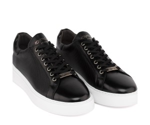 ART910 – Ανδρικό Δερμάτινο Sneaker | Μαύρο