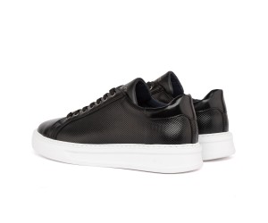 ART910 – Ανδρικό Δερμάτινο Sneaker | Μαύρο