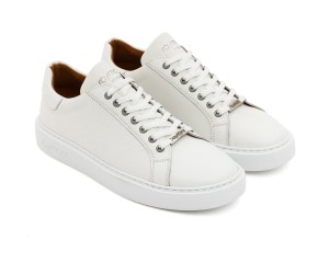 ART910 – Ανδρικό Δερμάτινο Sneaker | Λευκό