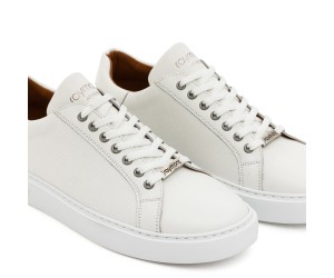 ART910 – Ανδρικό Δερμάτινο Sneaker | Λευκό
