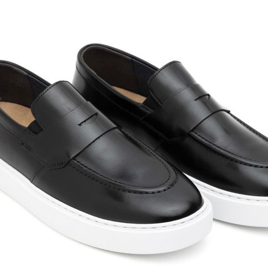ART912 – Ανδρικό Penny Loafer Wide Fit | Μαύρο