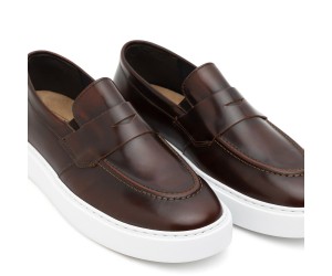 ART912 – Ανδρικό Penny Loafer Wide Fit | Καφέ