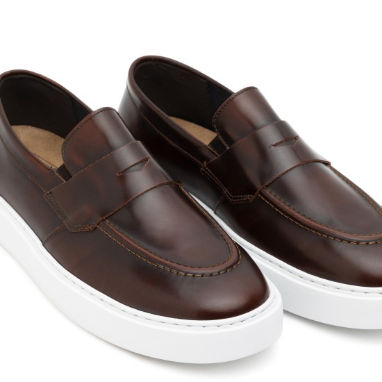 ART912 – Ανδρικό Penny Loafer Wide Fit | Καφέ