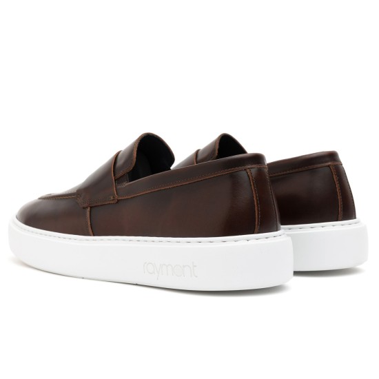 ART912 – Ανδρικό Penny Loafer Wide Fit | Καφέ