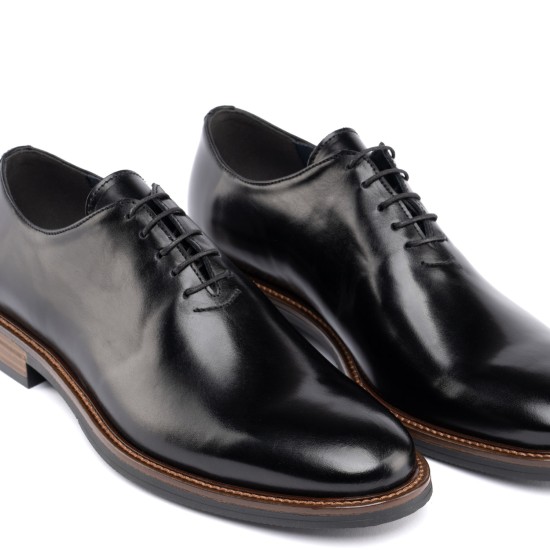 ART629 – Ανδρικό Δερμάτινο Oxford | Μαύρο