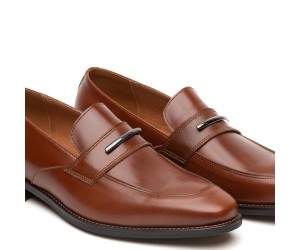 ART729 – Ανδρικό Δερμάτινο Horsebit Loafer | Κονιάκ