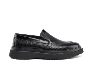 ART830 – Ανδρικό Δερμάτινο Comfort Loafer για Επαγγελματίες | Μαύρο