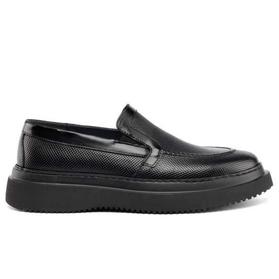 ART830 – Ανδρικό Δερμάτινο Comfort Loafer για Επαγγελματίες | Μαύρο
