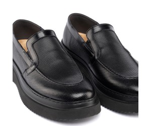 ART830 – Ανδρικό Δερμάτινο Comfort Loafer για Επαγγελματίες | Μαύρο