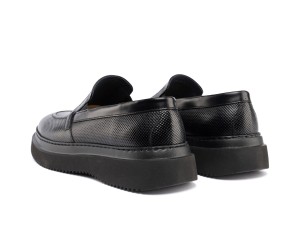 ART830 – Ανδρικό Δερμάτινο Comfort Loafer για Επαγγελματίες | Μαύρο