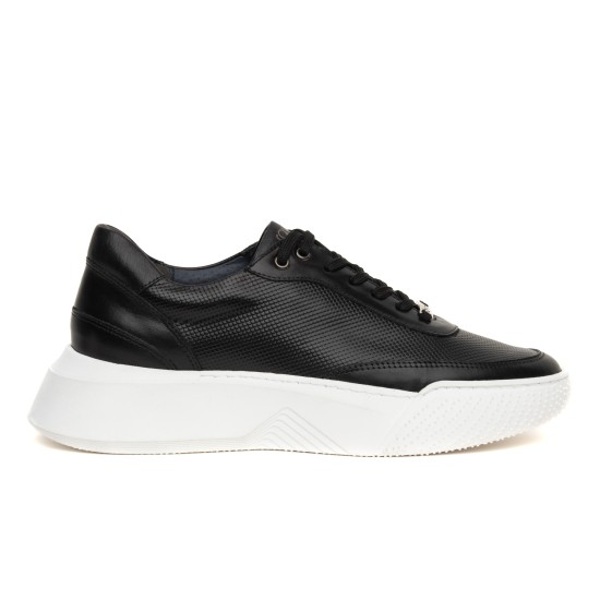 ART861 – Men's Leather Sneaker | Black