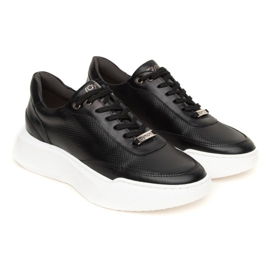 ART861 – Men's Leather Sneaker | Black