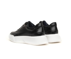 ART861 – Ανδρικό Δερμάτινο Sneaker | Μαύρο