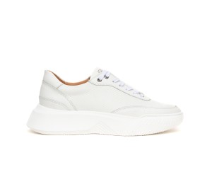 ART861 – Ανδρικό Δερμάτινο Sneaker | Λευκό