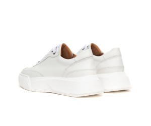 ART861 – Ανδρικό Δερμάτινο Sneaker | Λευκό
