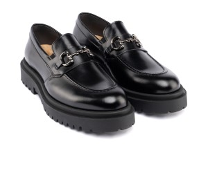ART874 – Ανδρικό Luxury Loafer με Μεταλλικό Διακοσμητικό | Μαύρο