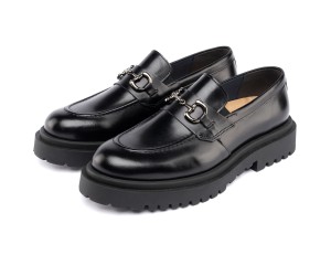 ART874 – Ανδρικό Luxury Loafer με Μεταλλικό Διακοσμητικό | Μαύρο