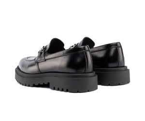 ART874 – Ανδρικό Luxury Loafer με Μεταλλικό Διακοσμητικό | Μαύρο