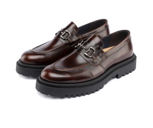 ART874 – Ανδρικό Luxury Loafer με Μεταλλικό Διακοσμητικό | Καφέ