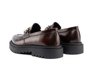 ART874 – Ανδρικό Luxury Loafer με Μεταλλικό Διακοσμητικό | Καφέ