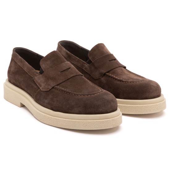 ART875 – Ανδρικό Suede Loafer | Καφέ