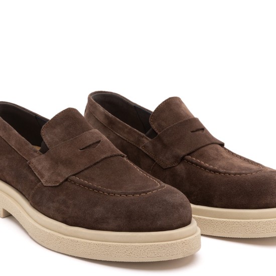 ART875 – Ανδρικό Suede Loafer | Καφέ