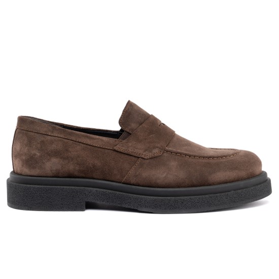 ART883 – Ανδρικό Suede Penny Loafer | Καφέ