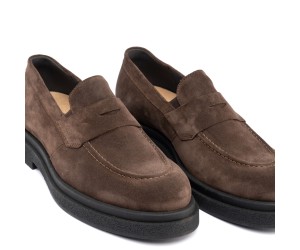 ART883 – Ανδρικό Suede Penny Loafer | Καφέ